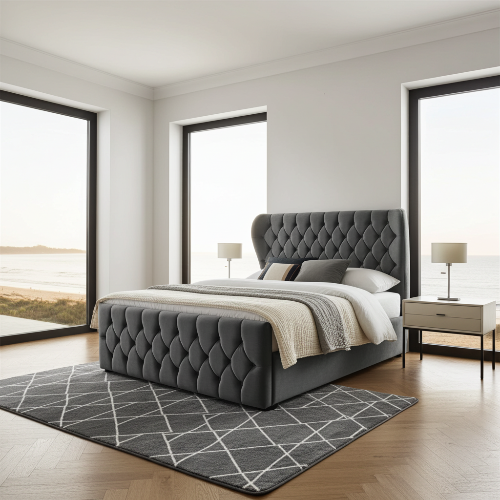 Angel Wing Storage Ottoman Divan Bed