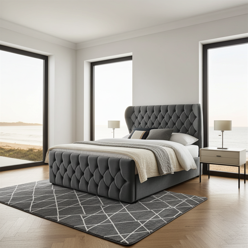 Angel Wing Storage Ottoman Divan Bed