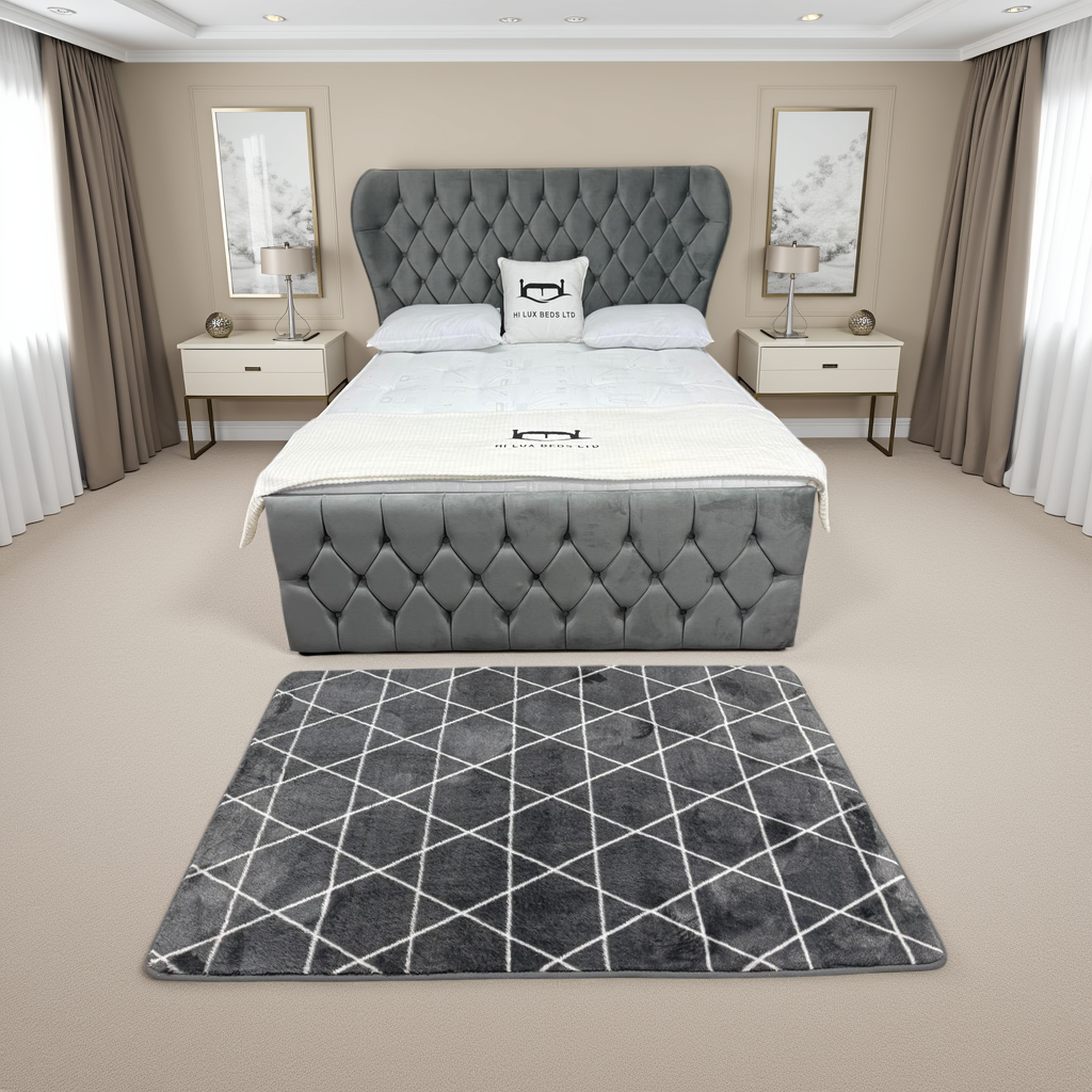 Angel Wing Storage Ottoman Divan Bed