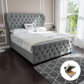 Angel Wing Storage Ottoman Divan Bed