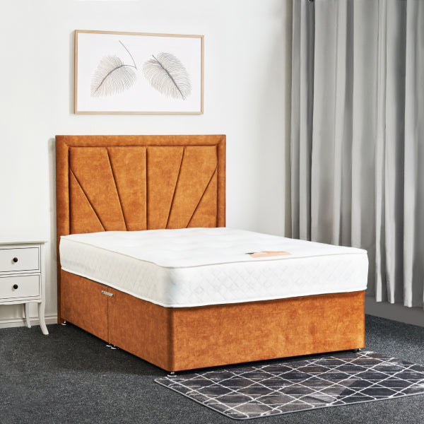 Fan Border Storage Ottoman Divan Bed