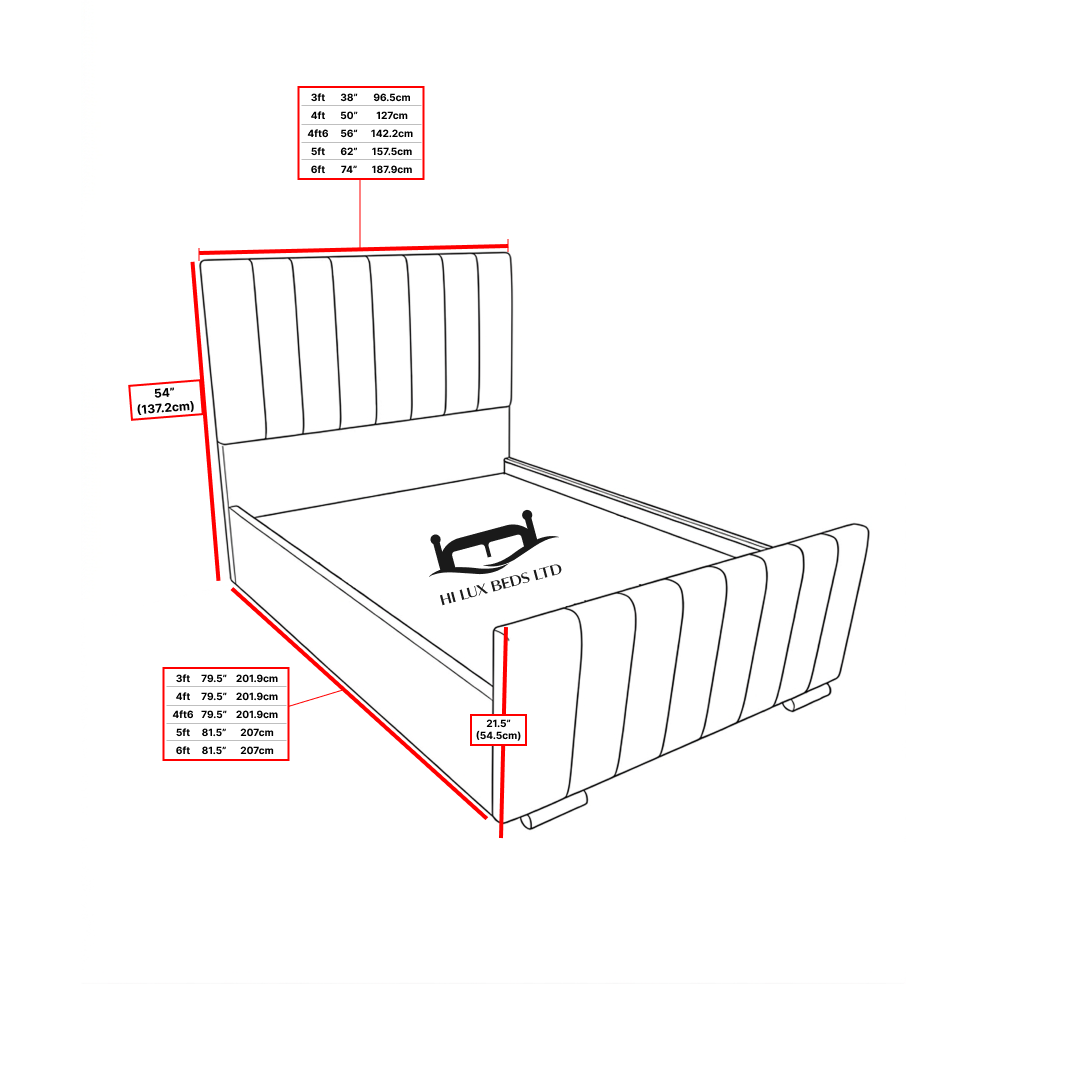 Multiline Frame Bed
