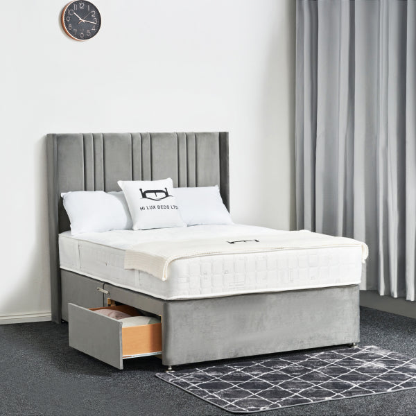 Lino Wing Storage Ottoman Divan Bed