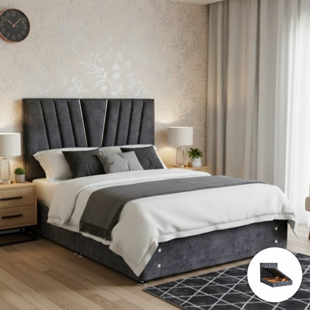 Veina Storage Ottoman Divan Bed