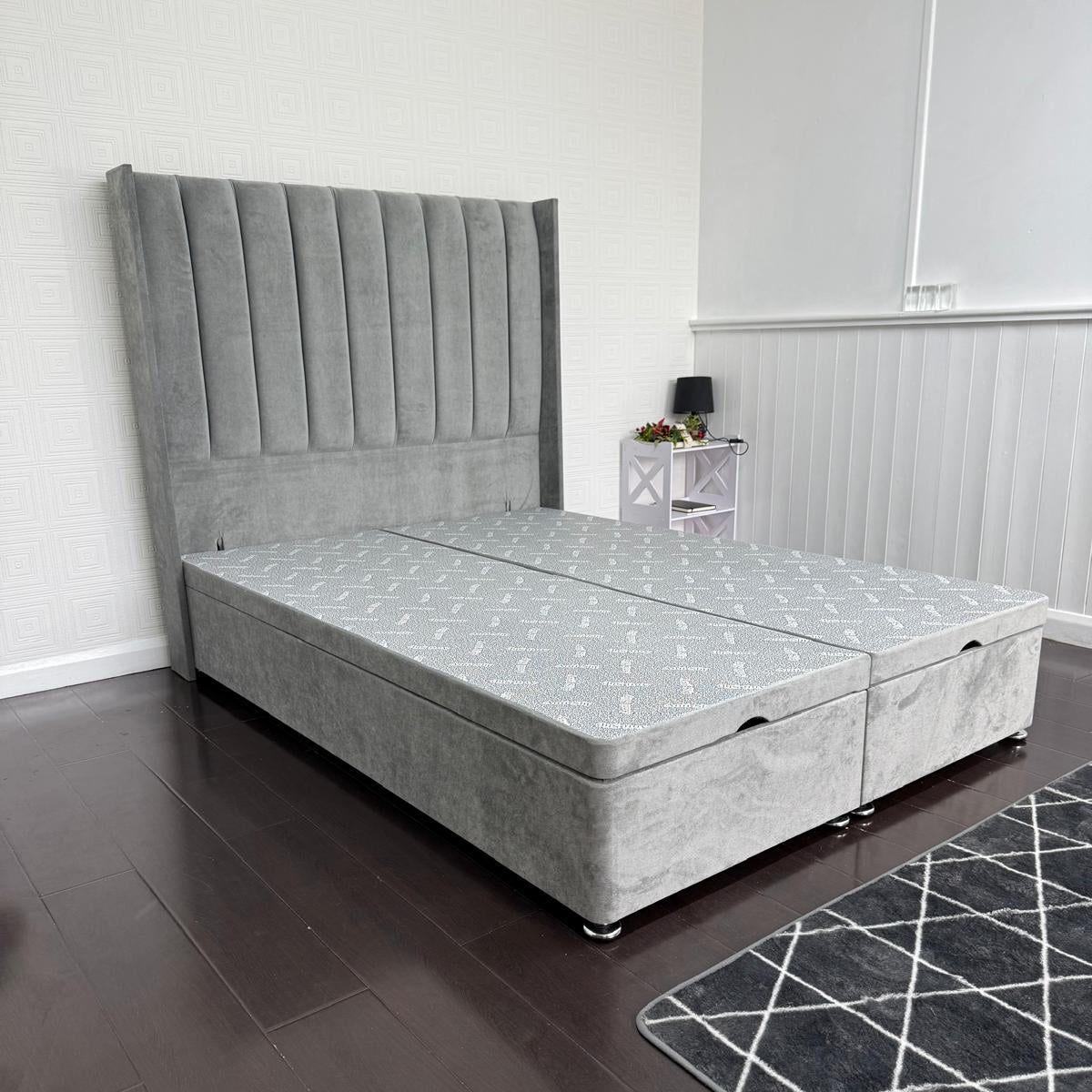 Zara Wing Storage Ottoman Divan Bed