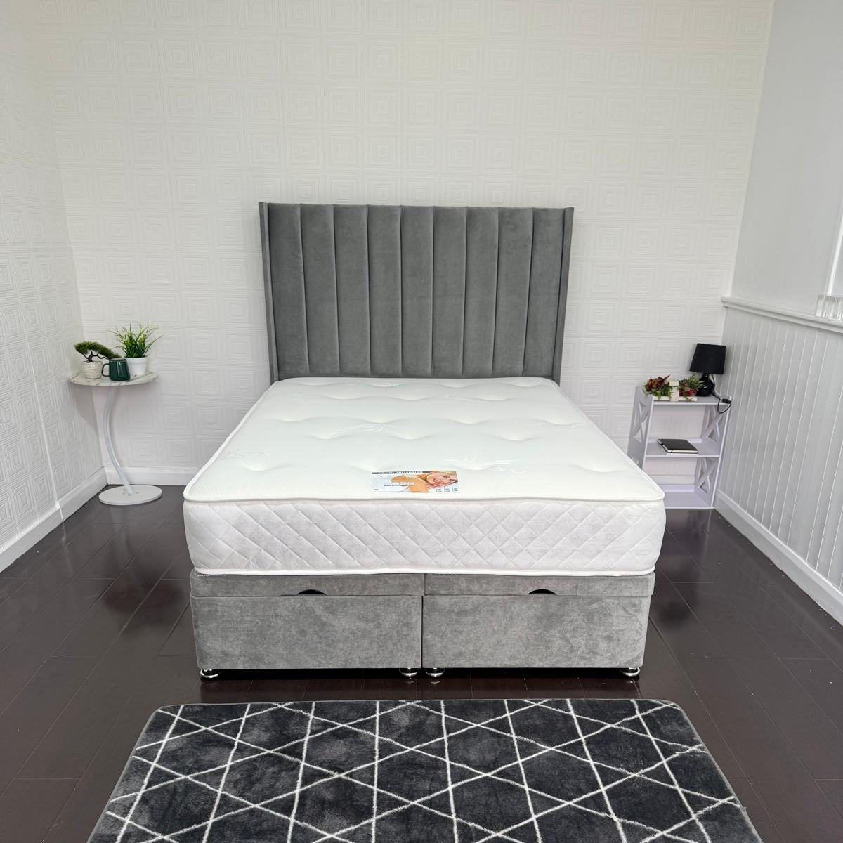 Zara Wing Storage Ottoman Divan Bed