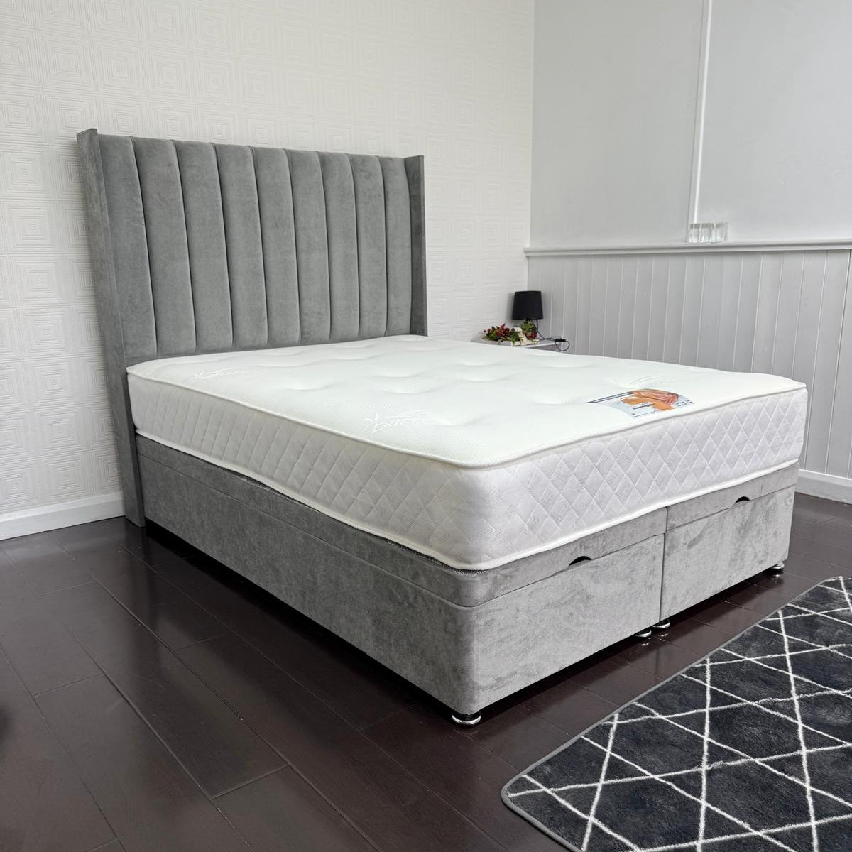 Zara Wing Storage Ottoman Divan Bed
