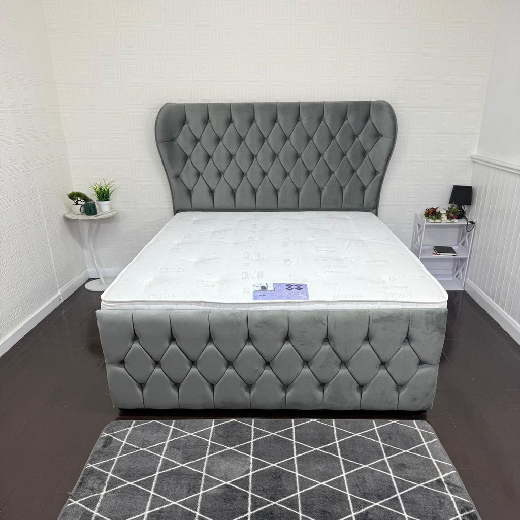 Angel Wing Storage Ottoman Divan Bed