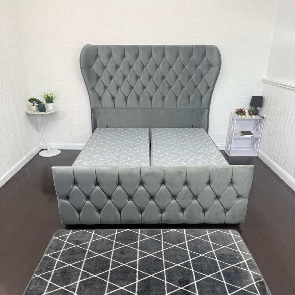 Angel Wing Storage Ottoman Divan Bed